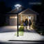 Tête de lampadaire d'extérieur solaire avec sécurité Radar et bricolage facile
