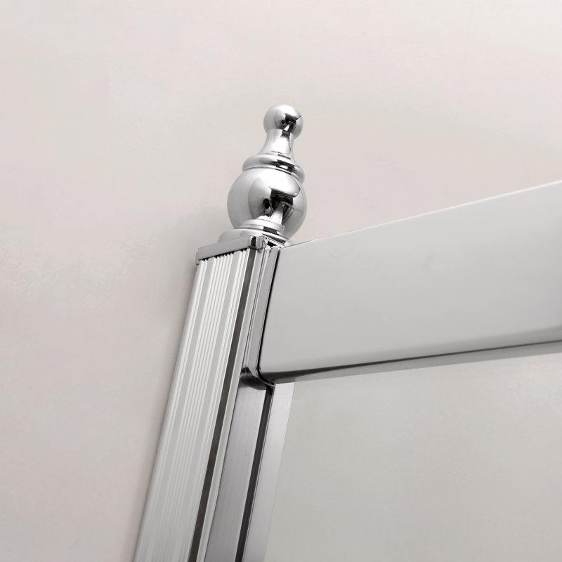 Porte de douche 36 po x 75 po Cabine de douche chromée