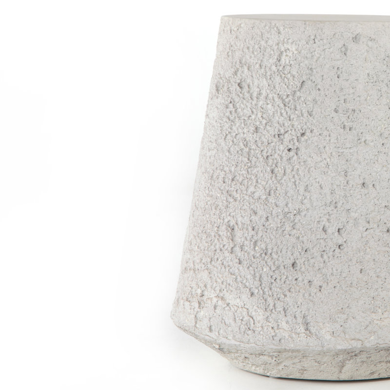 Lele 20.75'' Stone Outdoor Side Table