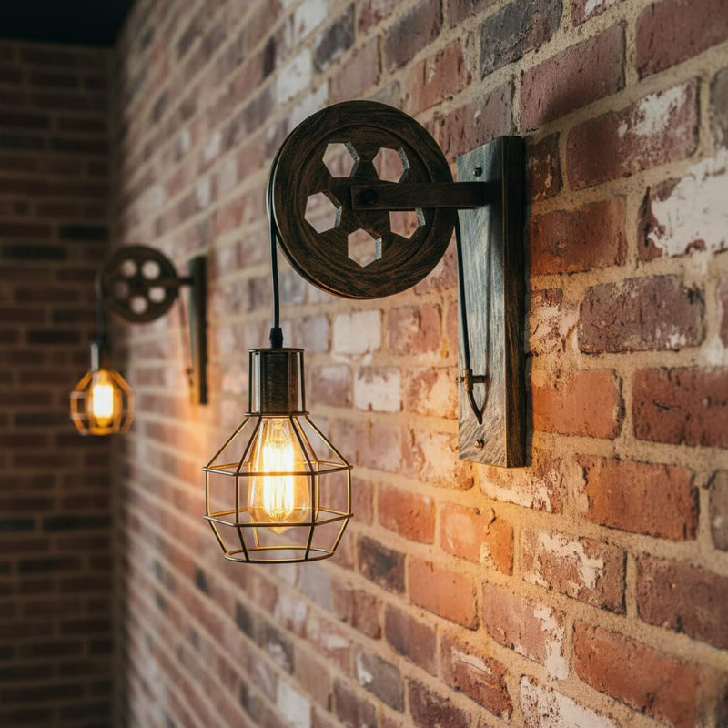 Armed Sconce, Brushed Copper
