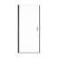 32"W x 72"H Semi-Frameless Circular Pivot Shower Door in Matte Black With 1/4" (6mm) Thick SGCC Tempered Glass-125362324