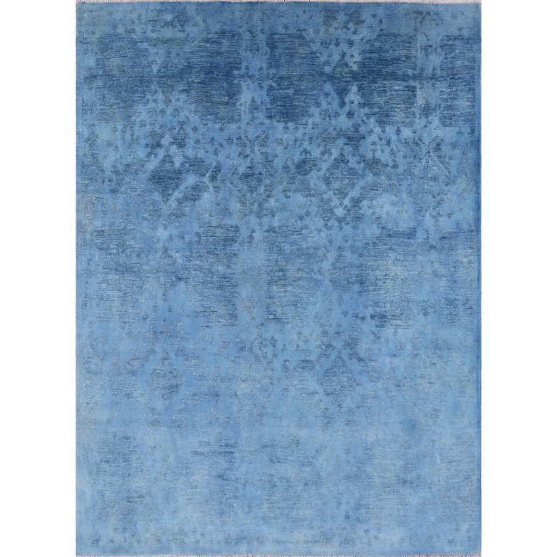 Tapis bleu abstrait Boothwyn, Rond 4 pi