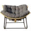 Chaise berçante en osier pour l'intérieur-711491271