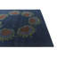 Tapis carré bleu marine