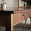 Bureau simple et moderne en bois d'orme massif