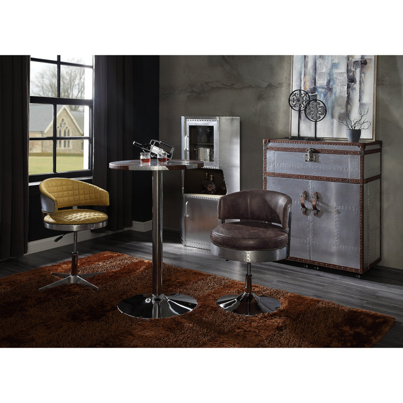 Armoire en aluminium avec 1 tablette, offrant un rangement efficace et une étagère esthétique à 2 portes pour ranger