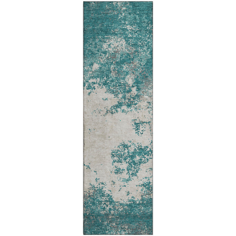 Premium Machine Washable Birchview AMF1027 Modern Rug, Runner 2'3" x 7'6"
