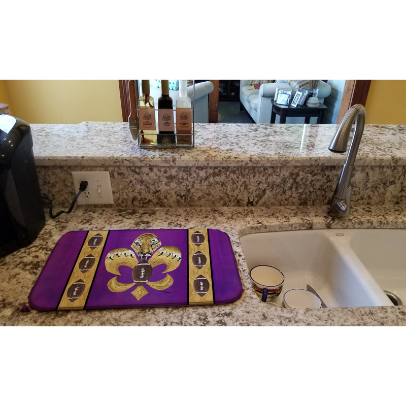 Tapis de séchage fleur de lis tiger