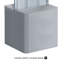 Panneau perforé en plastique H 70 po x l 17 po