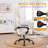 Computer Gaming Chair - High Back Ergonomic Desk Chair With Footrest And Lumbar Support, Height Adjustable Task Chair With Linkage Armrests And Headrest, 360° Swivel Wheels-1281338496