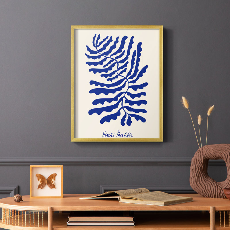 Matisse CDXCIV, reproduction encadrée - bois massif, Cadre doré simple, H 28 po x l 22 po