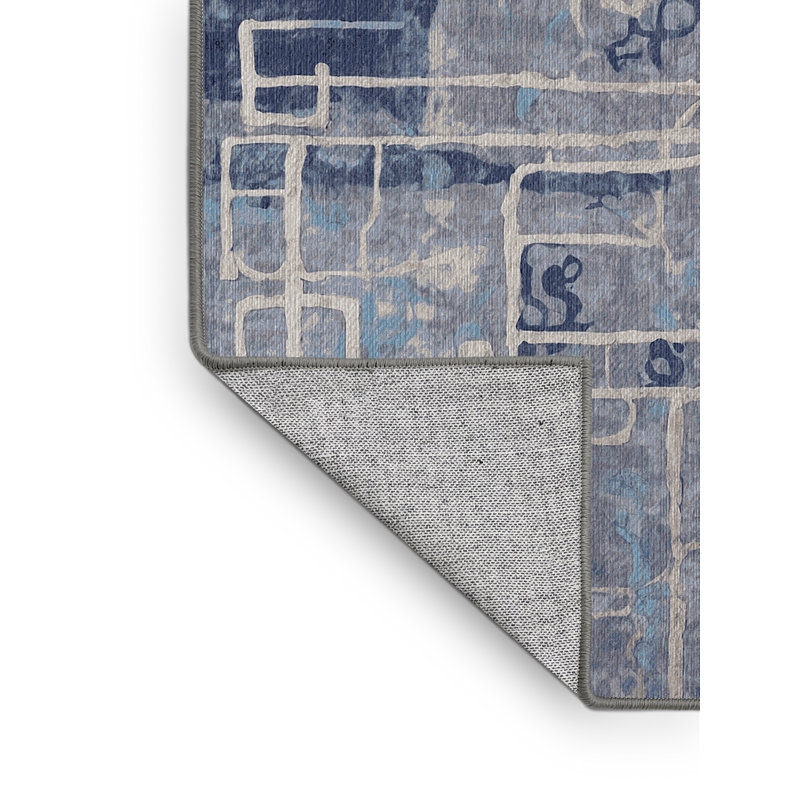 Machine Washable Gray Area Rug