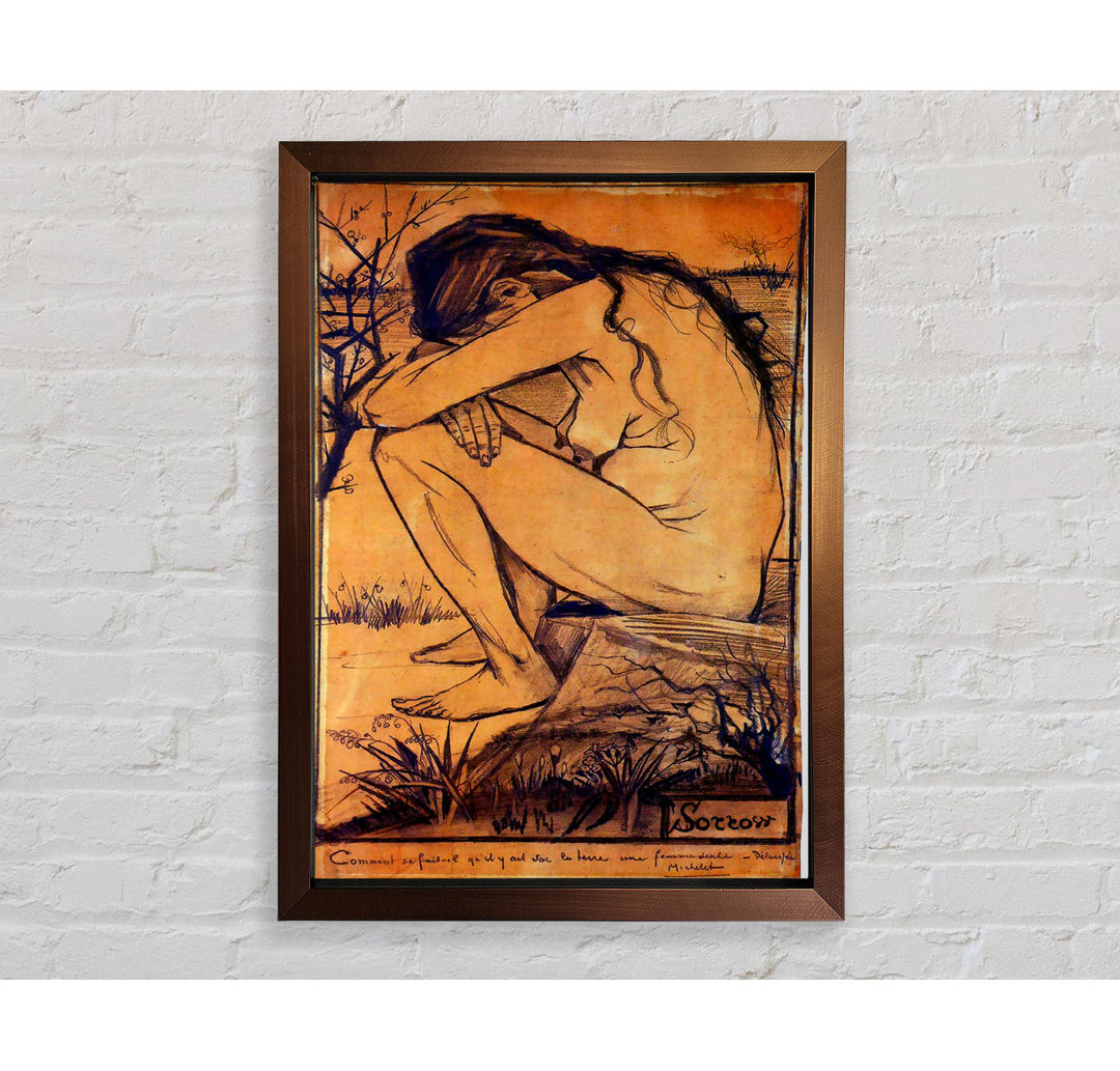 Sorrow 1 von Vincent Van Gogh - Einzelne Bilderrahmen Kunstdrucke