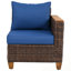 Mobilier de jardin extérieur 8 pièces avec coussins moelleux et 2 chaises pivotantes-1747680472