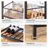 Vuto 35.8" Kitchen Island Table with Power Outlet-1348116085
