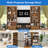 Tall Bookcase - Set Of 2, Storage And Display Bookshelves For Home Office And Living Room-114423997-114423996
