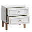 Silvino 55.2cm W Plywood / Laminate Board Bedside Table