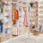 Standing Coat And Hat Hanger Organizer Rack, 12 Hooks, White