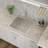22" L x 22" W Drop-In Stainless Steel Kitchen Sink, Utility Sink with Sink Grid, Strainer and Roll-Up Rack