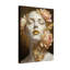 Plantes et fleurs Golden Grid Face Floral Art Portrait-1206515392
