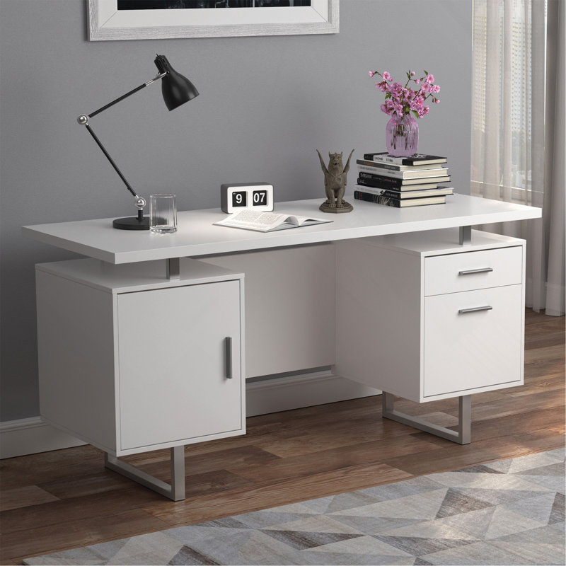 Bureau d'ordinateur à 2 tiroirs Jensen
