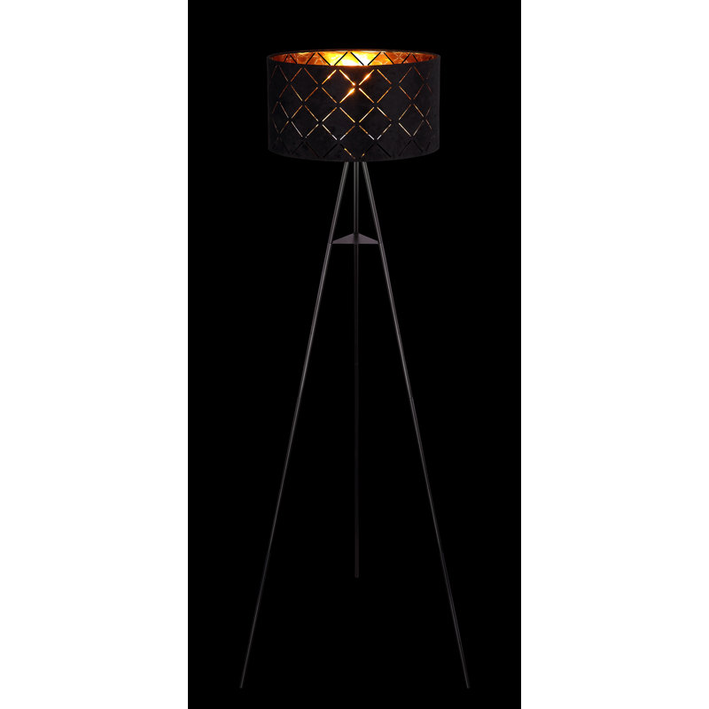 Surles 149cm Black Tripod Floor Lamp