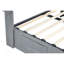 Structure de lit double avec lit de rangement à vérin à gaz avec tête de lit moderne à oreilles, ports USB-601641123-601641122
