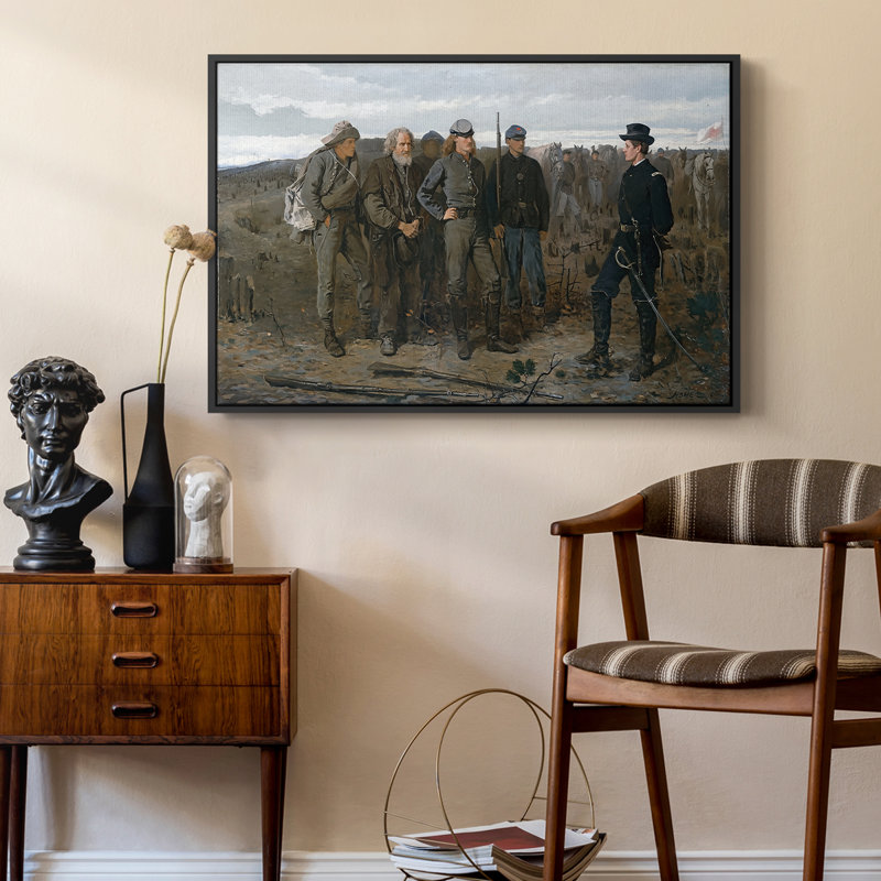 Prisoners from the Front, 1866 - Winslow Homer, toile tendue avec châssis, 24 po x 36 po, Noir