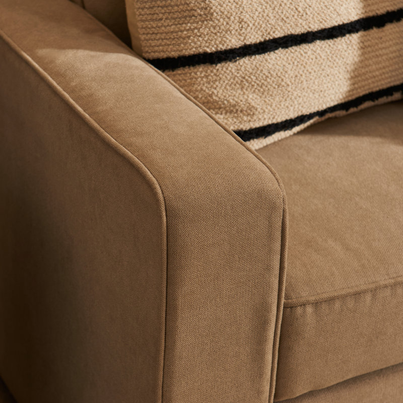 Seok Pull-Out Corner Sofa Bed, Warm Taupe