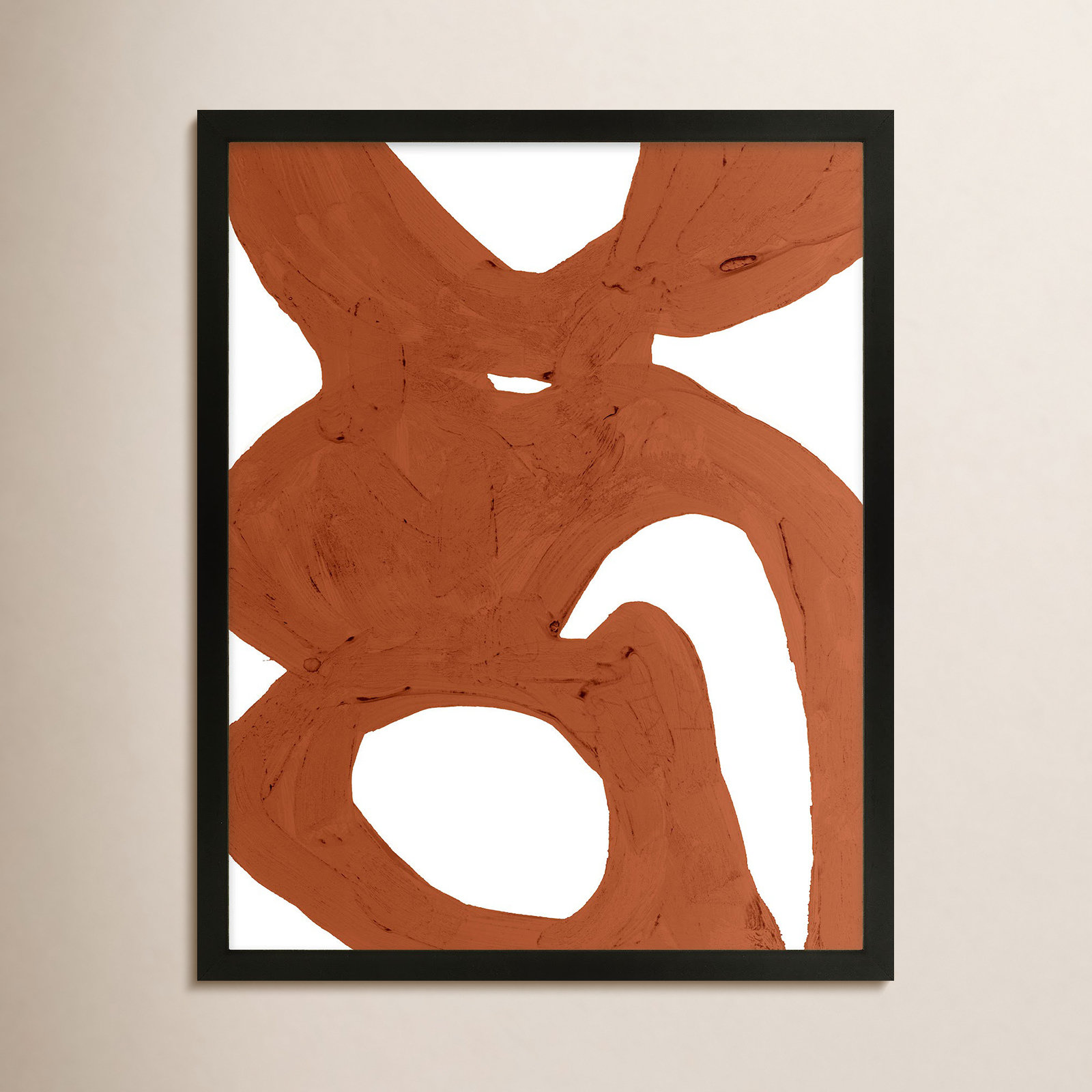 Copper Harmony 1 by Andrea Stokes, Black Framed, 25" H x 20" W x 1.25" D