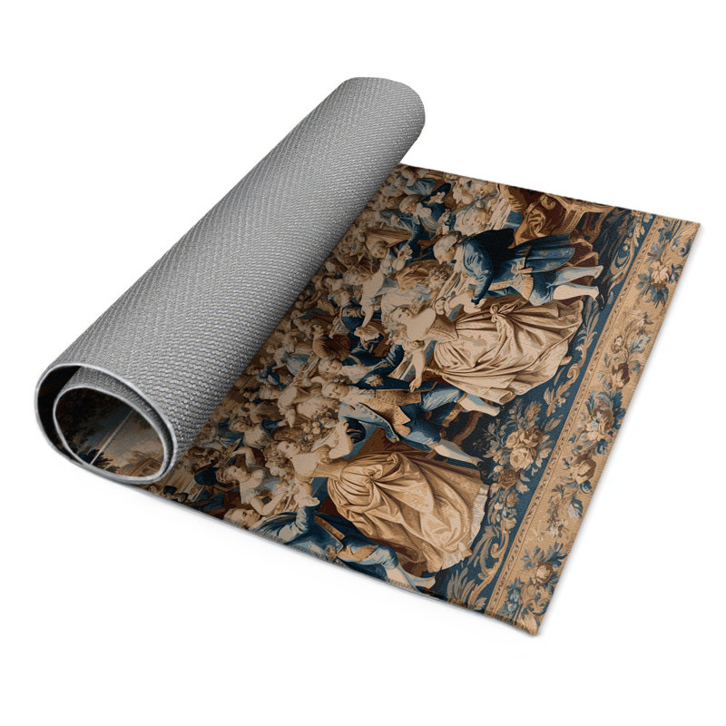 Tapis d'intérieur et d'extérieur gris français, Rectangle 9 pi x 12 pi