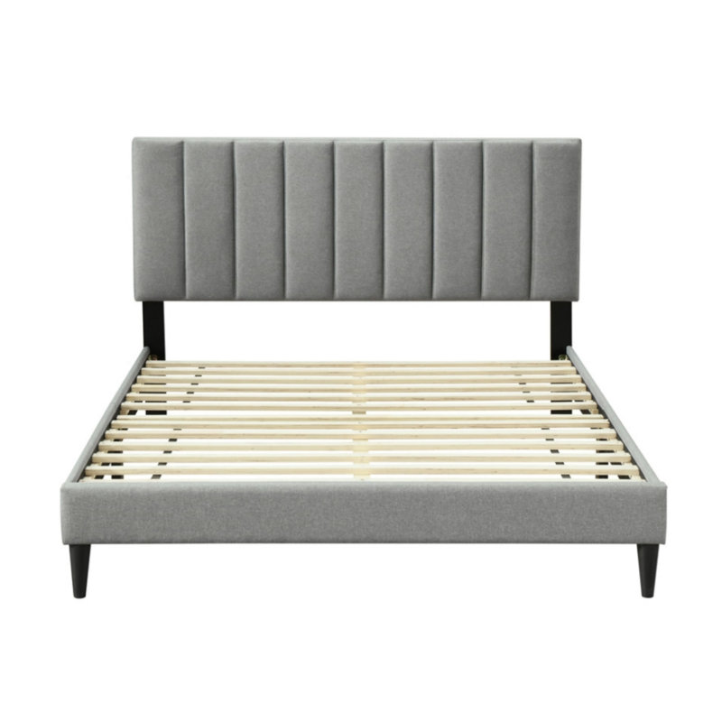 Bublava Upholstered Bed W/ USB, King