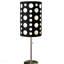 Lampe de table 33 po en métal, design rétro avec abat-jour noir et blanc-1020265684