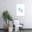 Sweet Baby Feet Delicate Abstract Contemporary Wall Art Print-98609363