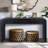 Vintage Console Table with Two Hidden Handle Drawers