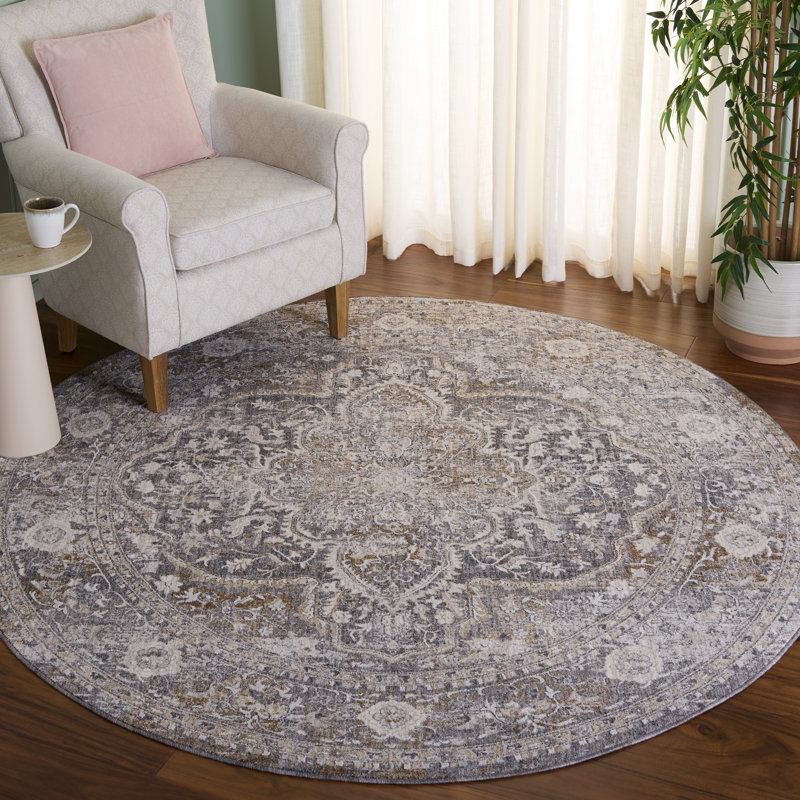 Finley 308 Performance Oriental Rug, Round 6'7"