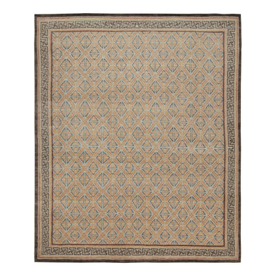 Rug & Kilim’S Modern 18Th Century Chinese Style Rug With Geometric Patterns