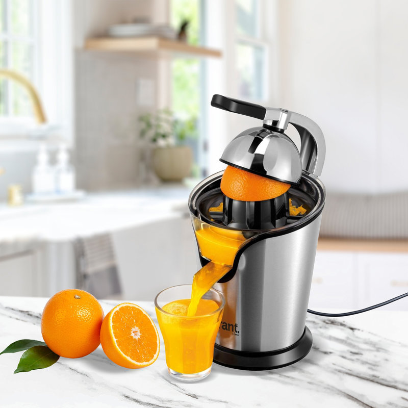 Presse-agrumes compact en acier inoxydable Courant, 85 watts, acier inoxydable