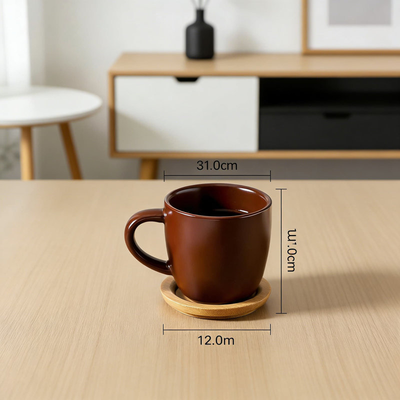 Ensemble de 6 tasses à espresso et soucoupes empilables en porcelaine avec couvercles, 4 tasses en céramique pour café Nitresso