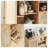 Rattan Buffet Cabinet with Adjustable Shelf & Drawers - Natural Engineered Wood Sideboard for Living Room, Kitchen, Entryway-817986049