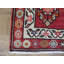 Tapis de couloir rouge en laine noué à la main de conception unique 2 pi 8 po x 11 pi 1 po Mailinh