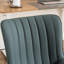 Chaise de bureau pivotante en cuir véritable avec roulettes Brionni-1059623664
