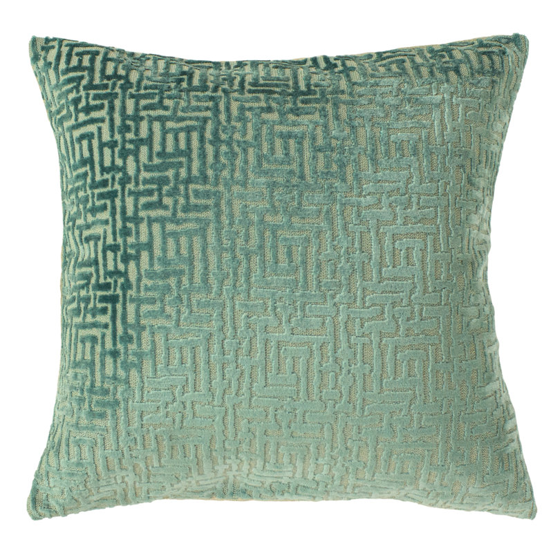 Croom Geometric Square Cushion Cover, Mint
