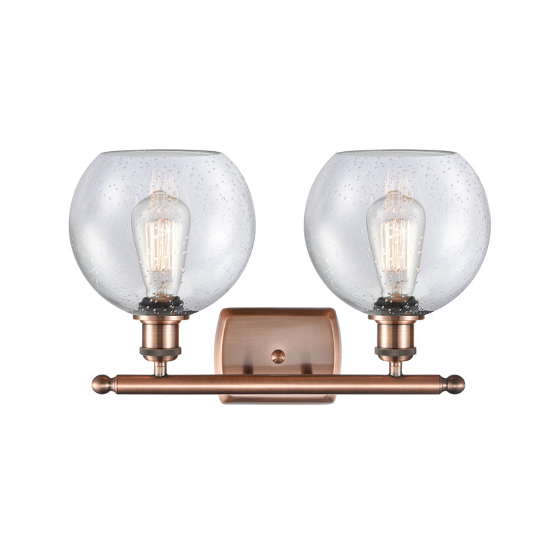 Éclairage pour salle de bain 2 lumières Cindi, DEL, Cuivre antique
