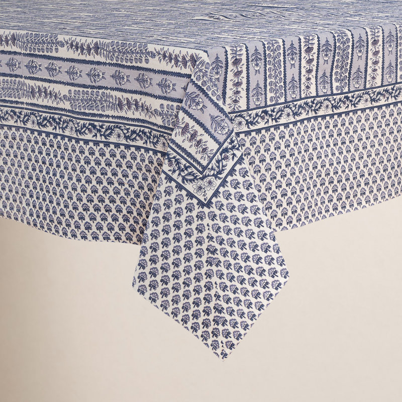 Charlemont Provence Rectangular Tablecloth, 86" x 59", Blue/Marine