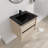 Kohlten 24" Wall-Mounted Single Bathroom Vanity Set, Floating Bathroom Vanity with 2 Drawers, Ceramic Basin Sink Top-86773711