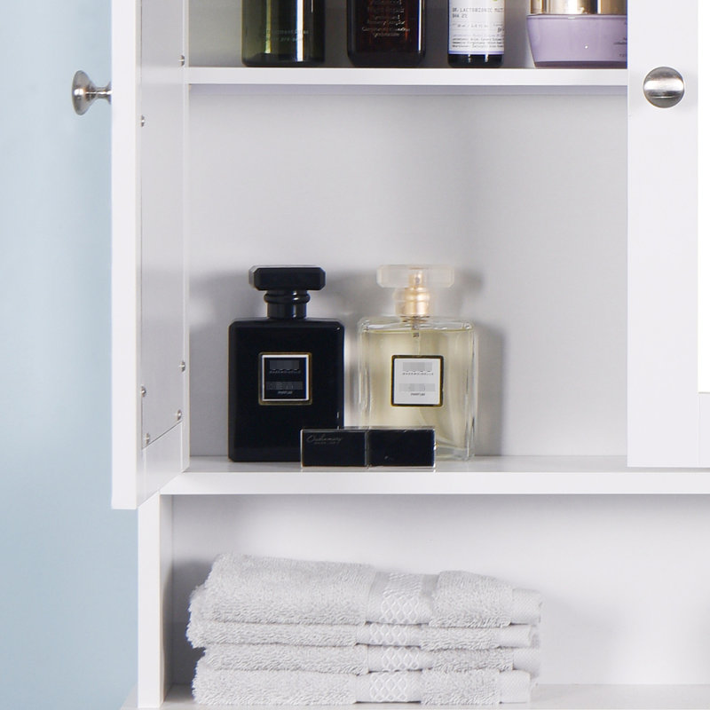 Wall Mounted Bathroom Shelf Cabinet - & Space Optimized Efficient Mirror Elegant