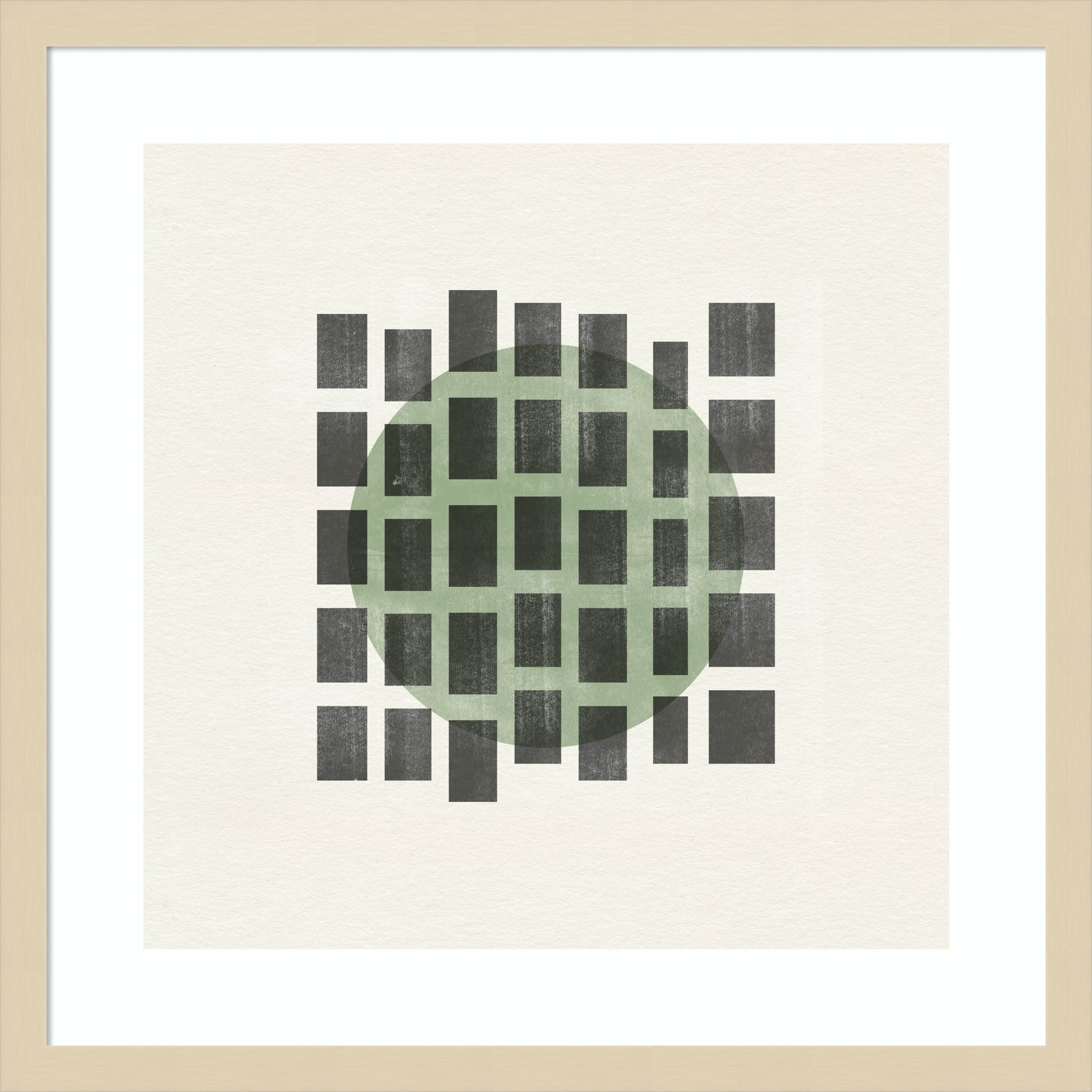 Leia "Minimalist Japandi 01" Print, Brown, 21" H x 21" W