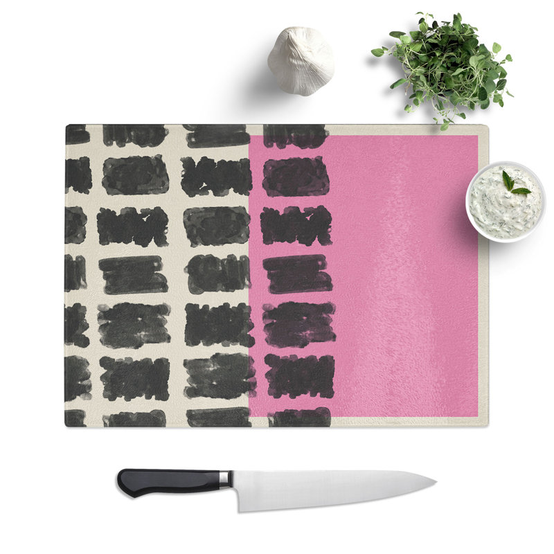 Block Print No.1 Chopping Board, 0.4cm H x 28.5cm W x 39cm L