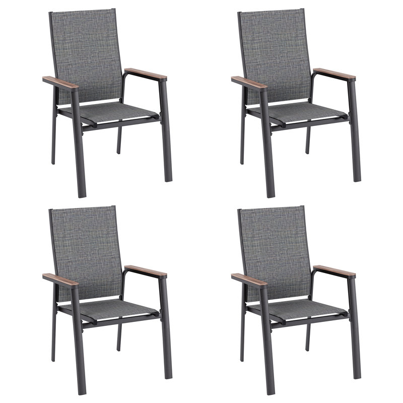Fauteuil de salle à manger Mcnabb, Grey